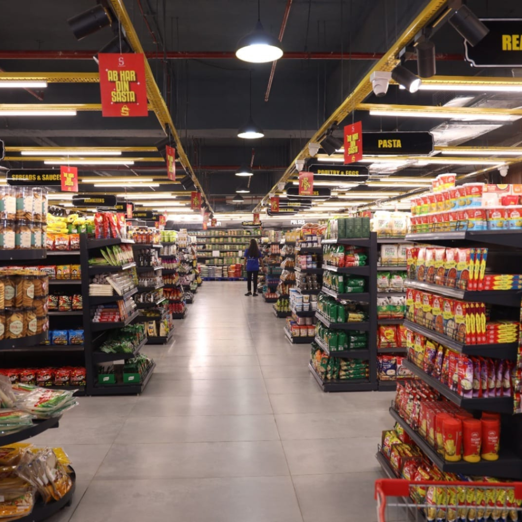 supermarket rack layout