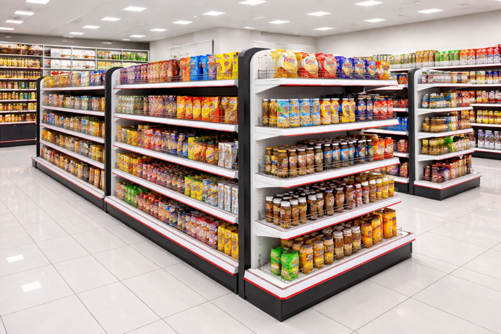 Supermarket display racks Delhi