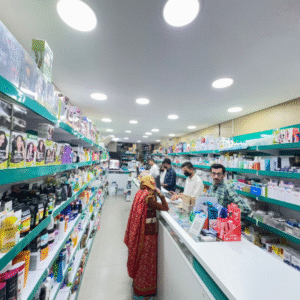 medical store display
